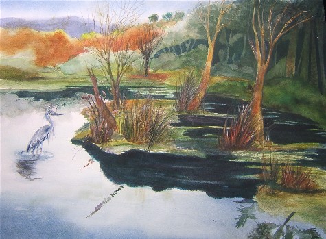 watercolor painting landscape. This is from my painting a